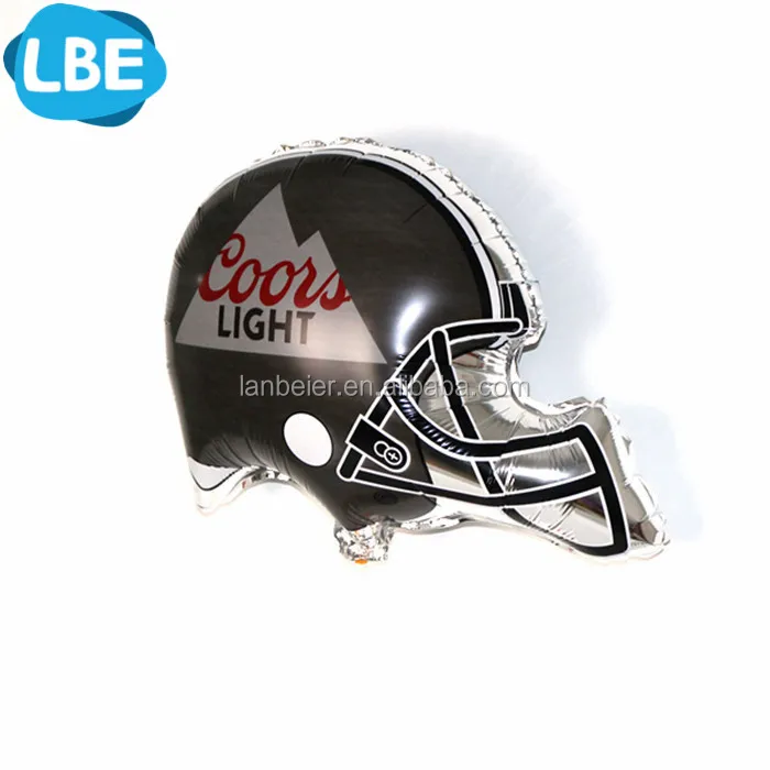 custom printed helmet shape american football balloon