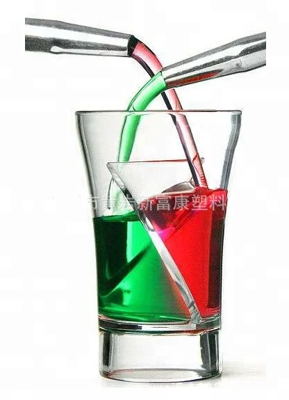 
Portable 2oz dividers tequila plastic shot glass for promotional 