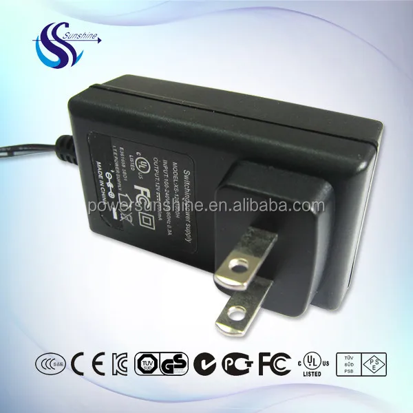 Ac dc адаптер 12 В 1.5a для портативный dvd-плеер с сша разъем
