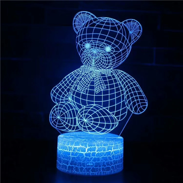 Game Logo 3D LED Lamp Light RGB Changeable Mood Lamp 7 Colors Light Base Cool Night Light for Birthday Holiday Gift
