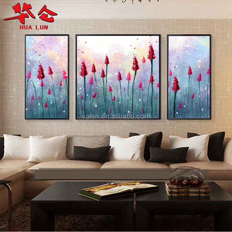 Черная цветная прозрачная пластиковая Настенная картина с рамкой