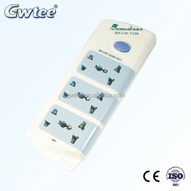 Universal electric extension socket/outlet