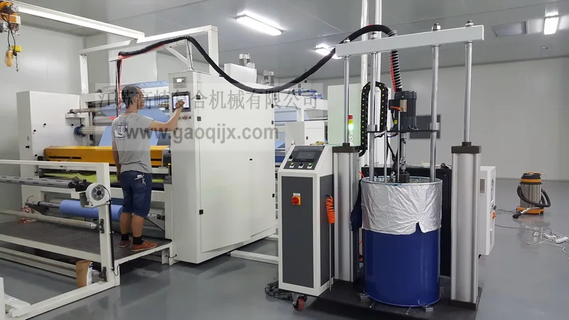 Fabric Leather Film pur hot melt lamination machine