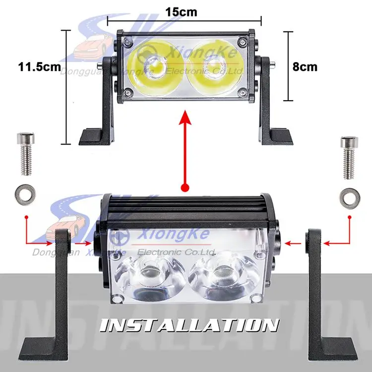 tractor Excavator 27W 12V 24V square led truck work lamp high power high brightness flood led work light