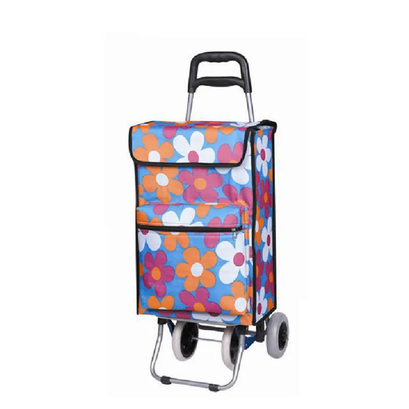 foldable oxford cloth trolley shopping bag with wheels folding shopping trolley bag with wheels foldable supermarket trolley bag