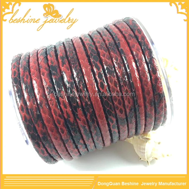 Cords Jewelry Findings Type Python Leather Cord, Necklace Cord