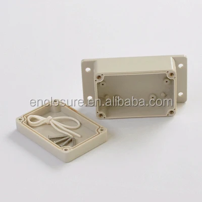 IP65 Plastic waterproof electrical enclosures junction box with flanges 100x68x50mm