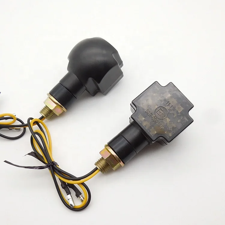 Universal Motorcycle LED Turn Signal Light Indicator Blinker Motorbike Scooter Turn Lamp Amber Smoke Lens