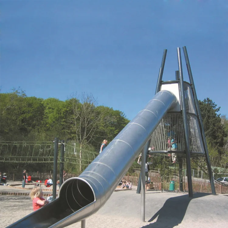 China factory customized stainless steel tube children outdoor slide playground