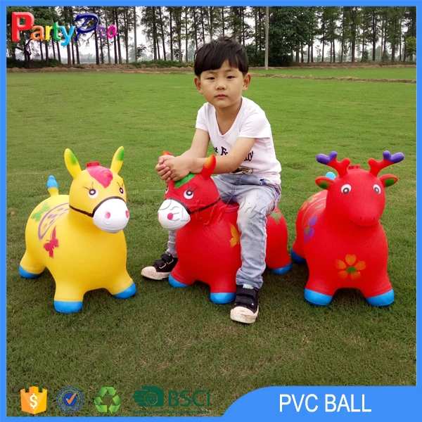 
PVC inflatable jumping skipping animal toy inflate cow 