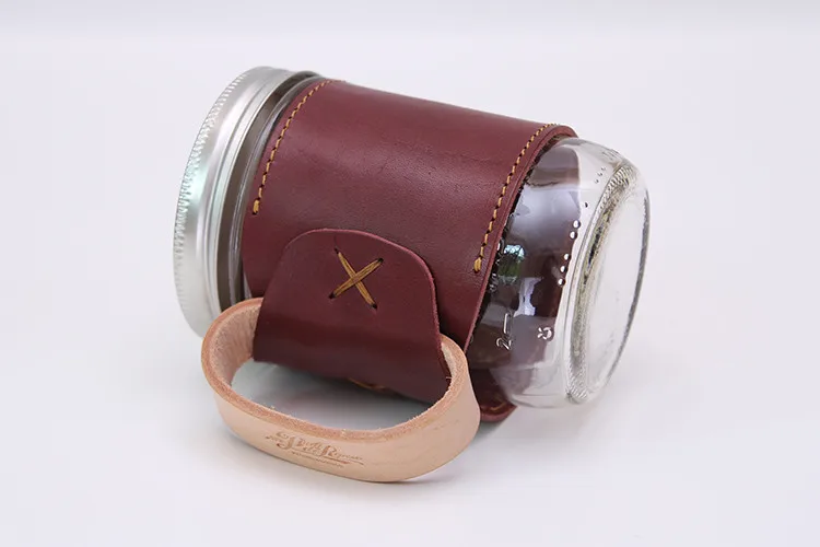 real leather mug sleeve 46s