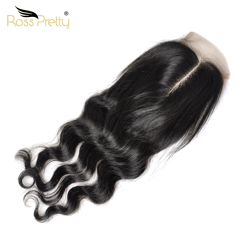 Ross Pretty Ibeauty Hair Lace Closure 4x4 Loose Deep Human Hair Best Price  Meche Closure