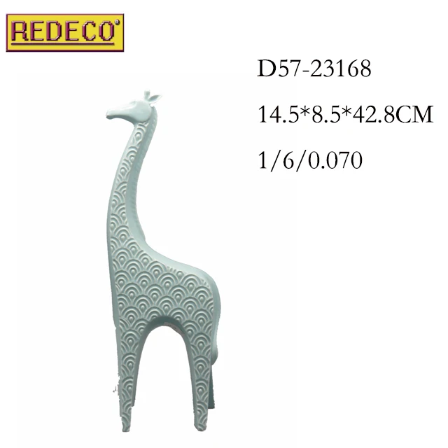 
New ceramic giraffe figurine statue for home decoration 