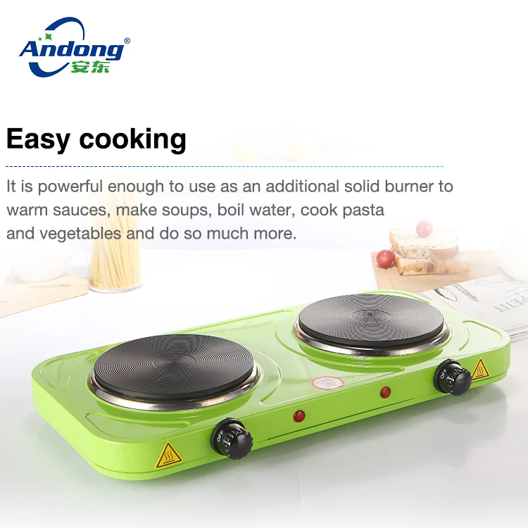 Andong GS approved portable electric hot plate with thermal fuse double stove burner and high quality