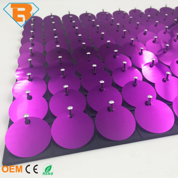 Цветная яркая фиолетовая Мерцающая панель с блестками для помещений