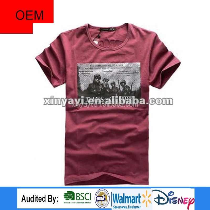 
 Лидер продаж, 100% хлопковая винтажная Мужская футболка на веб-сайте alibaba  