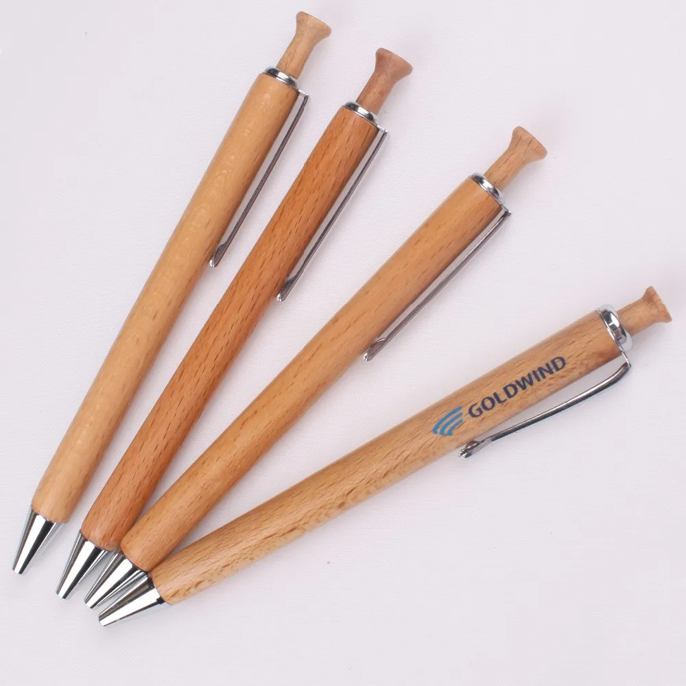 Handmade high quality wooden pen for business gift promotional cheap wood ball pen with logo