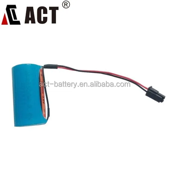 
3.6V lithium battery ER34615 9000mAh with Molex 5264 2P connector 