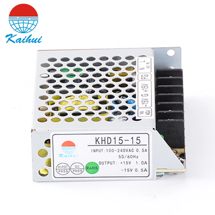 High Frequency Power Supply Source smps +15v -15v 22.5W dual output