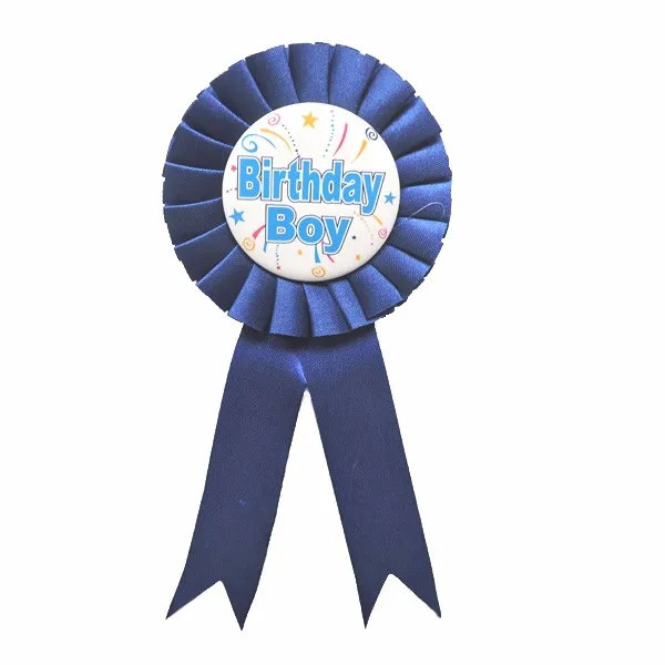 
Kids Birthday Party Supplies Birthday Boys Badge With Ribbon 