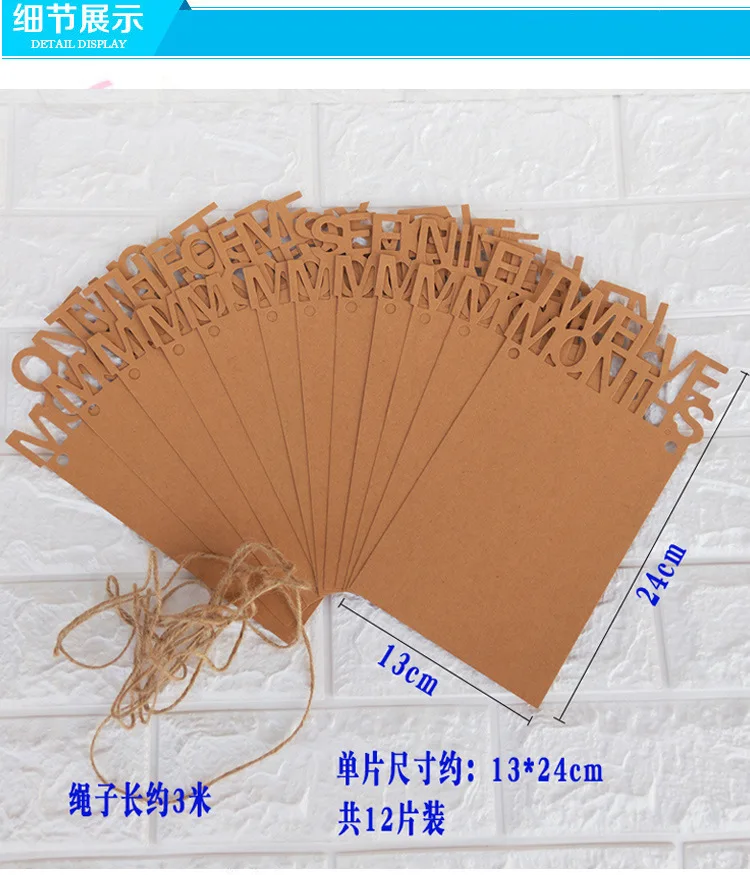 baby shower photo frame  Photo Banner Baby Girl Boy First Birthday Party Decorations Baby Photo Frame Party Home Decor