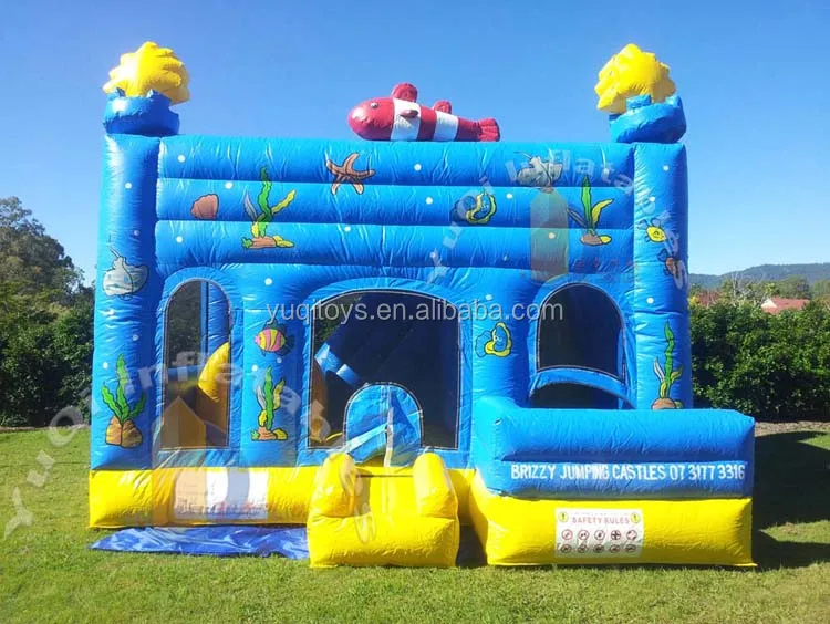 Hot Sale Inflatable Bounce House Under The Sea Jumping Castle Inflatable Combo Slides
