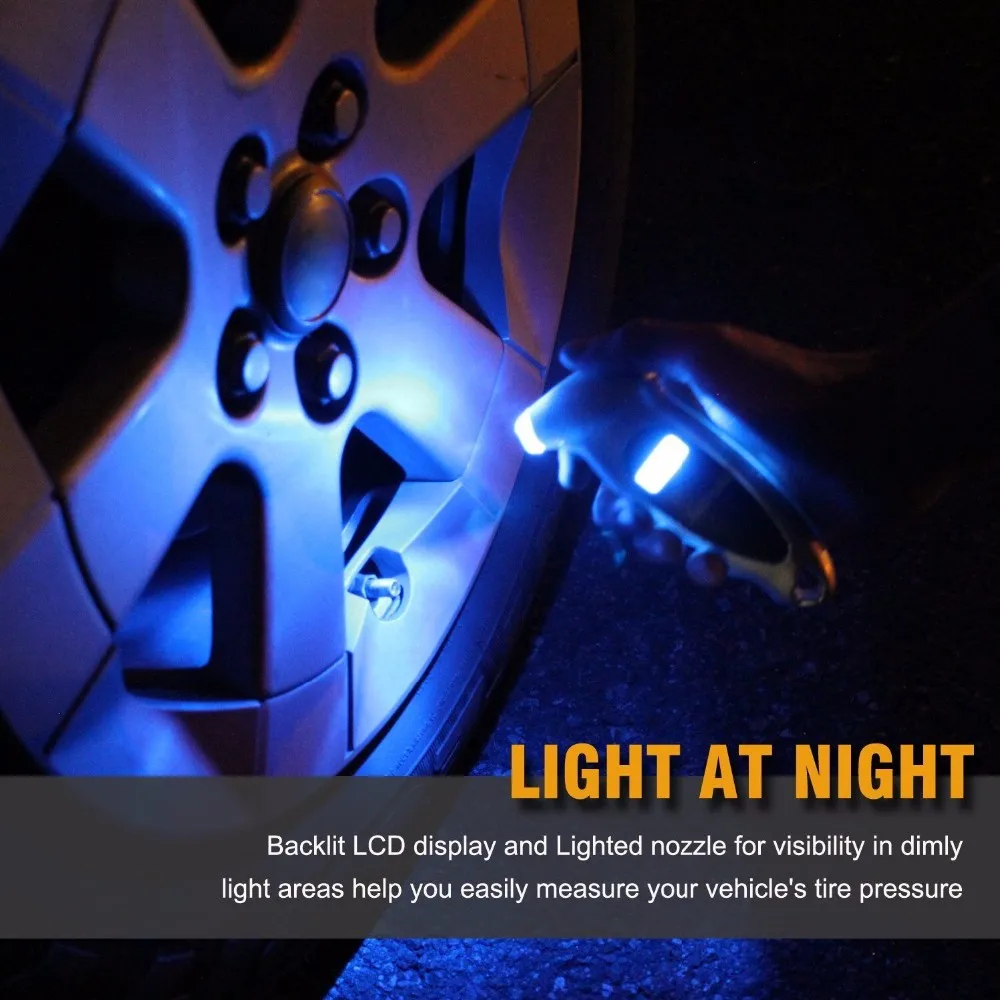 digital air pressure gauge tire inflator with gauge with chuck for truck tyre