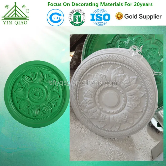 High Quality Gypsum Ceiling Rose 3D Ceiling Center Panel Medallion Plastic Molds