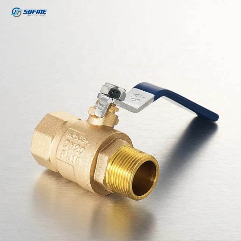 
DN15-DN50 1/2-2 inch Internal and External Thread Two-way Brass Ball Valves With Long Handle 