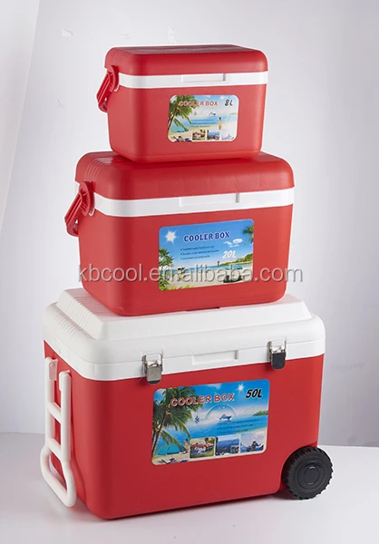 8L 20L 50L Set Plastic Outdoor Camping  Ice Cooler Box With Wheels