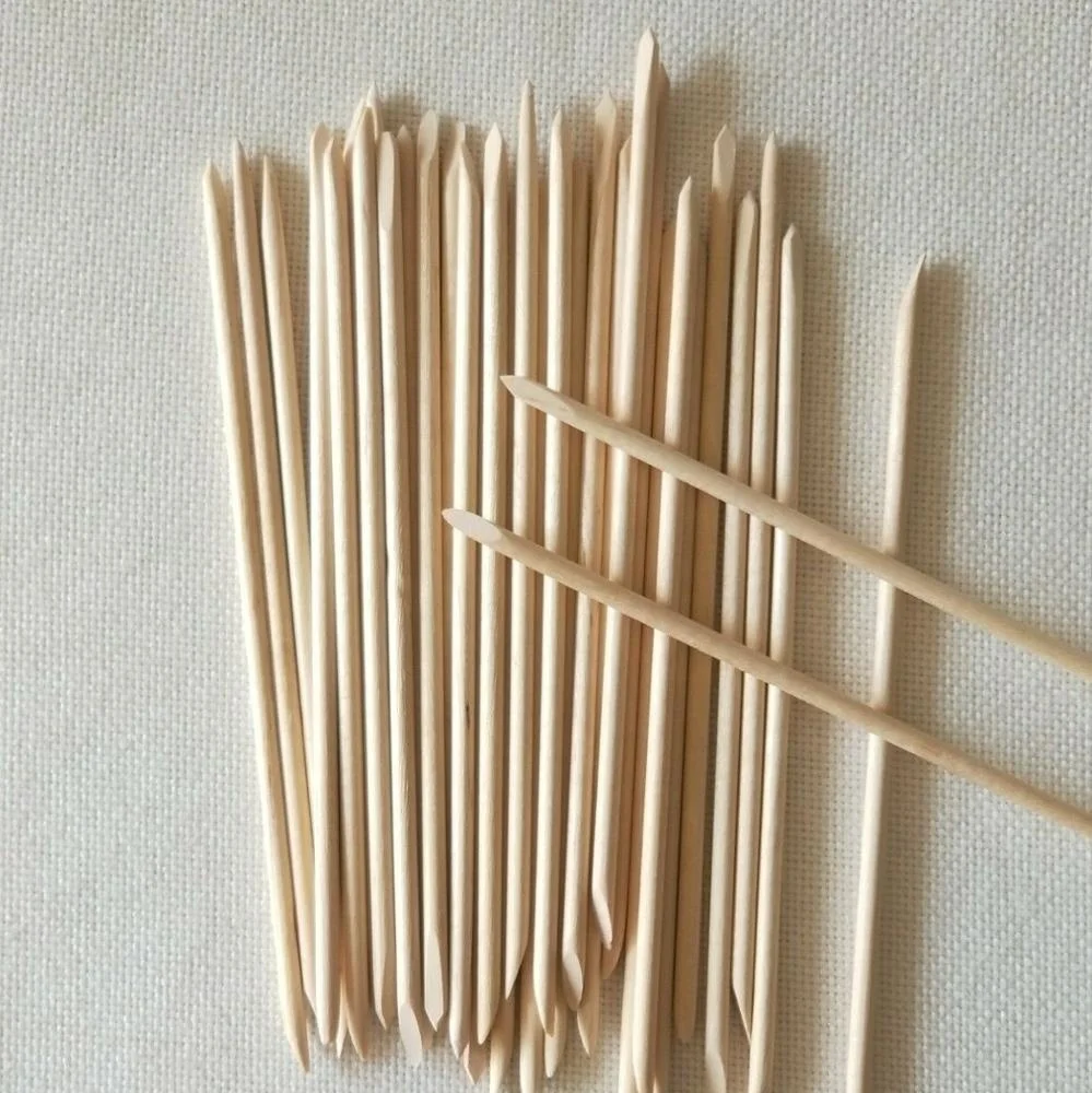  Палочка из оранжевого дерева/маникюрная палочка для дизайна ногтей красоты и очистки