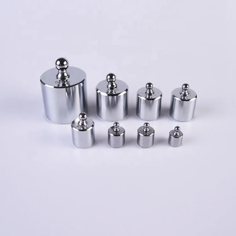 M2 class 1g - 2kg standard steel chrome plating balance scale calibration weights