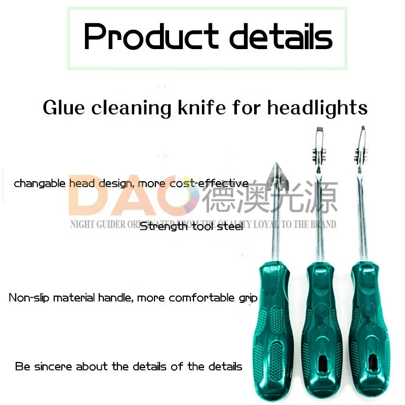 DAO Headlight Retrofit Tools Clean Sealant Machine Remove Headlight Cold Glue Knife Headlight Tools