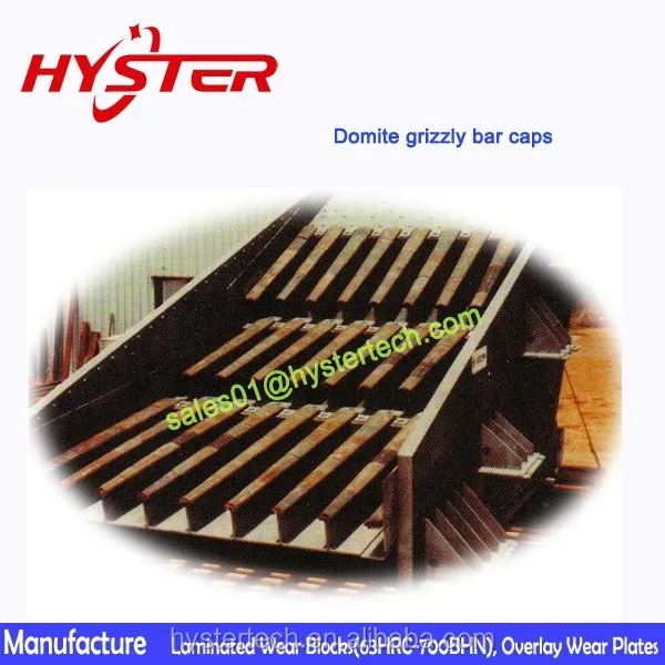 Rock, Stone vibrating feeder DLP2074 laminite grizillybars DOMITE grizzly bars