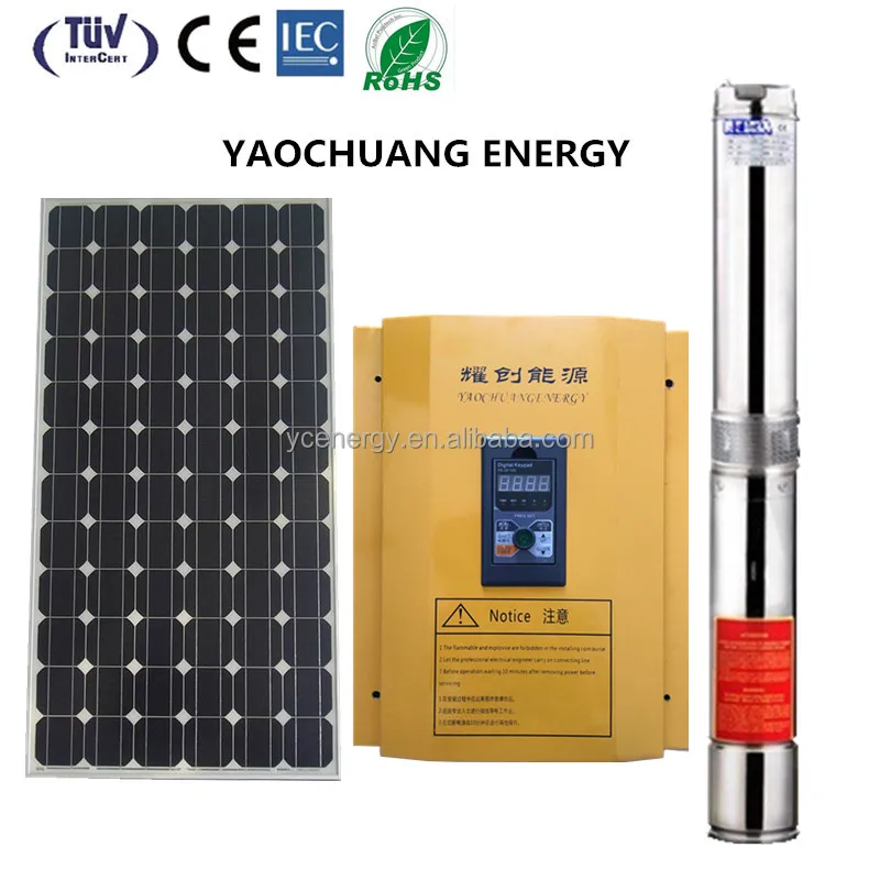 8 inch diameter 50HP 37KW solar submersible water pump for deep well borehole