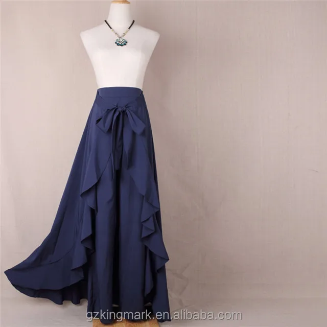 Fashion Hot Sale Latest long skirt design Women Maxi Skirt