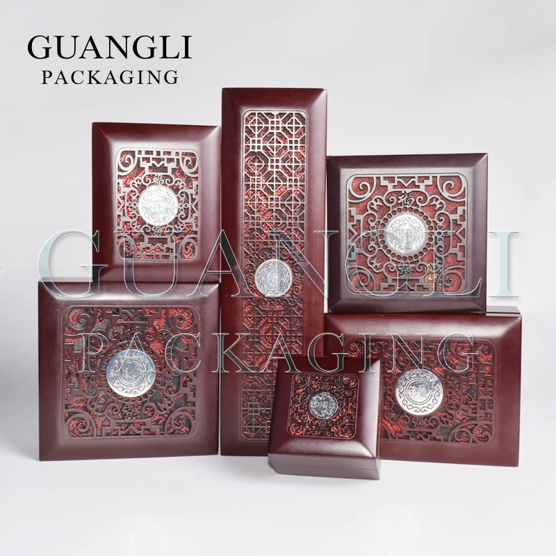 Wholesales Handmade Luxury Gift Jewellery Storage Boxes Organizer Lacquer Packaging Wooden Jewelry Box