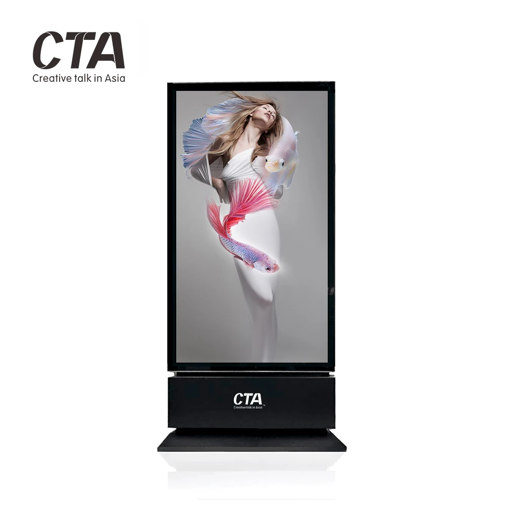 High quality floor stand double-sided advertising screen machine lcd led digital signage for advertisement