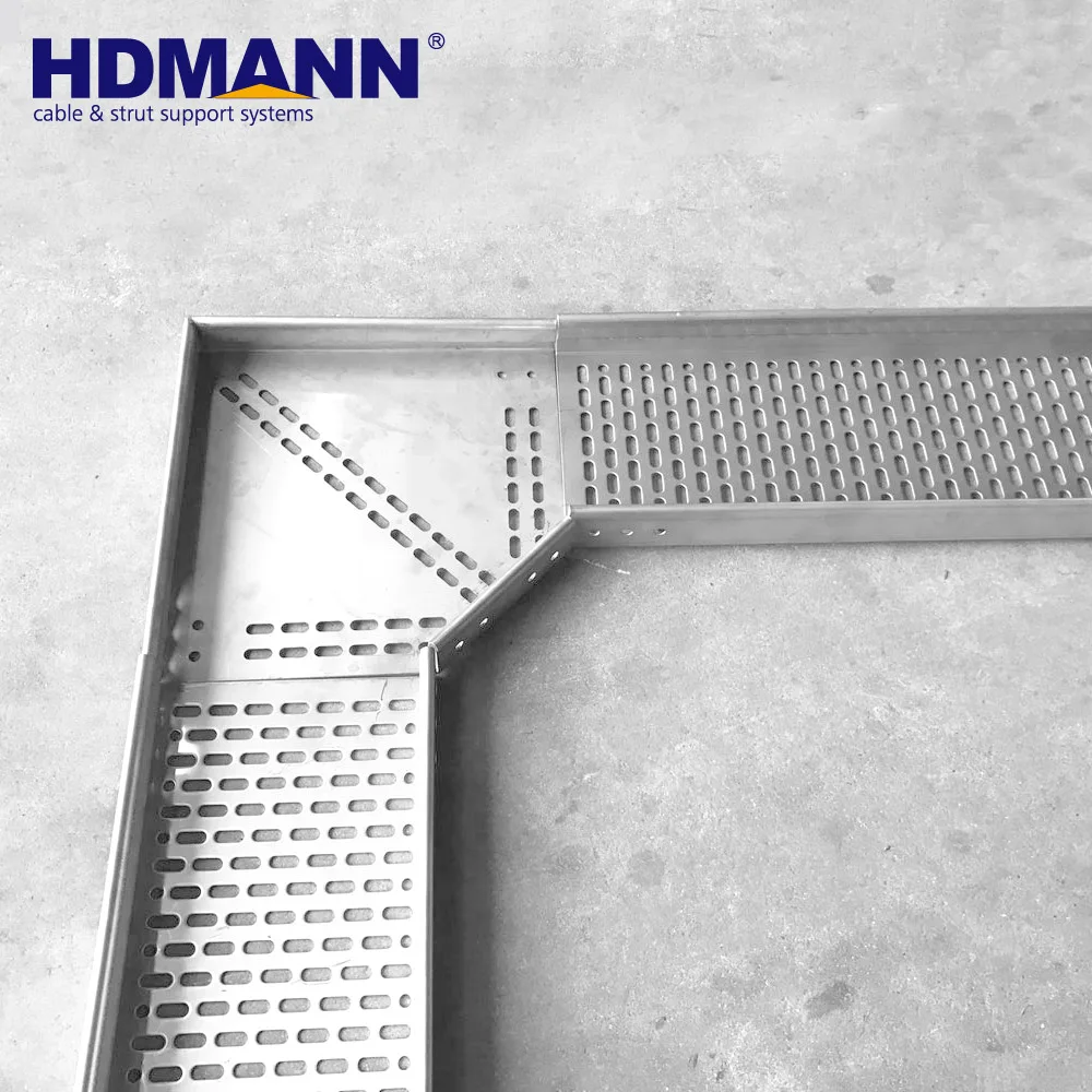 300mm 500mm Galvanized Steel Cable Tray / Hanging Cable Tray