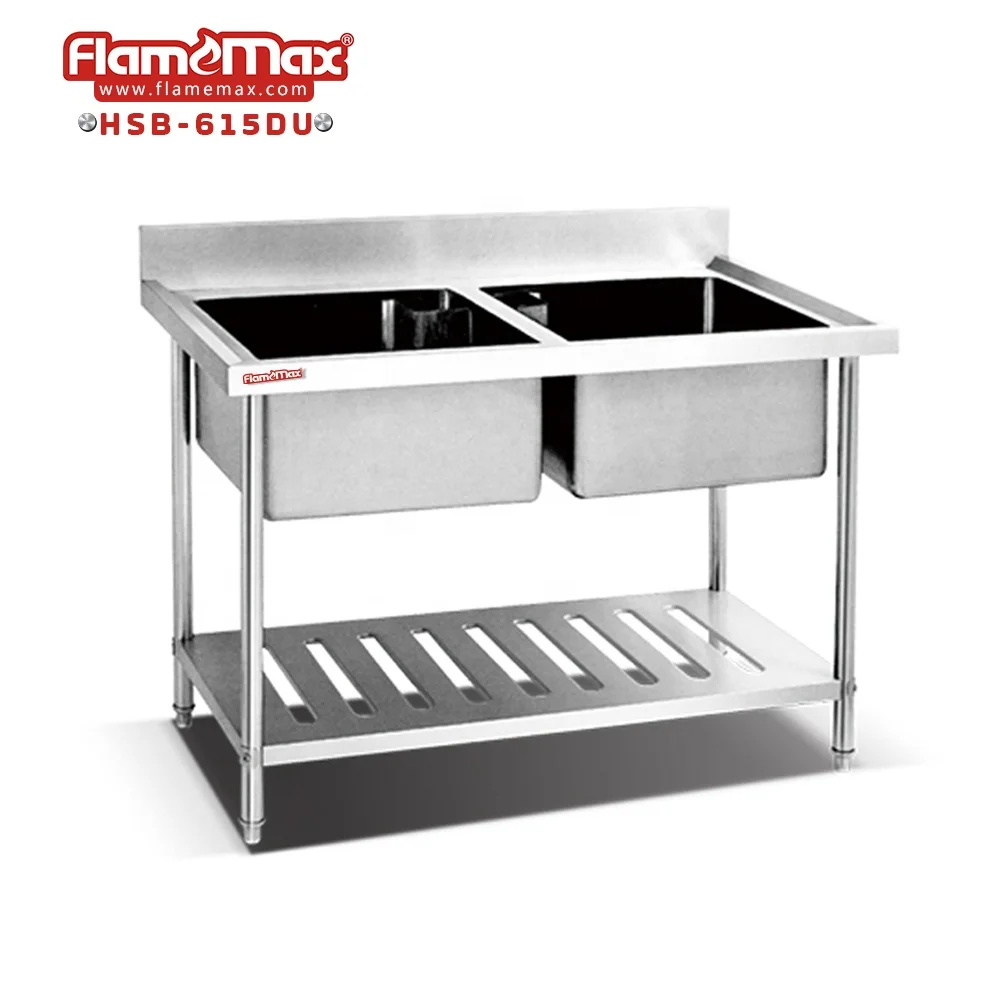 Stainless Steel Work Table Commercial Kitchen Furnitures Heavy Duty Work Bench  For Kitchen