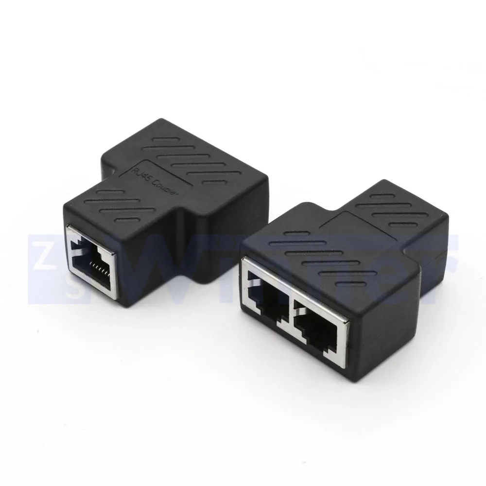 RJ45 Coupler Adapter, RJ45 Socket Adapter Interface Extender Plug LAN Network Connector Female OEM