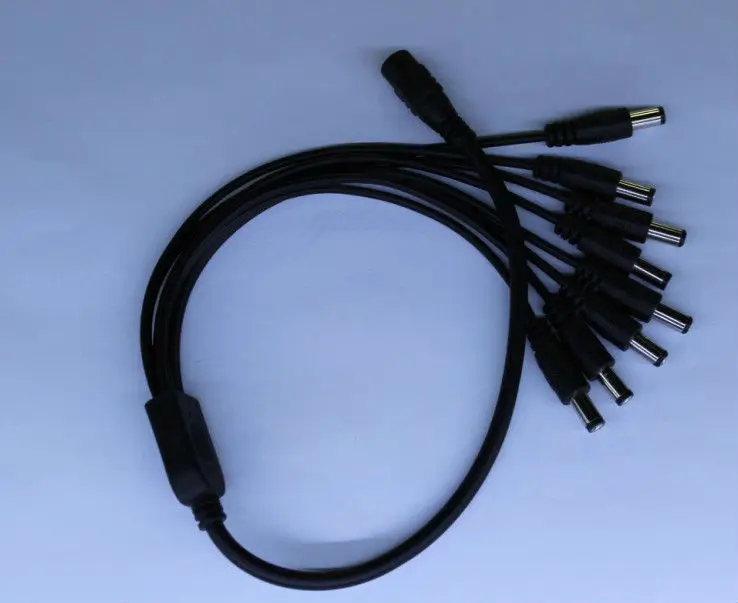 12V DC Video Cable 1 to 4 CCTV Splitter Cable