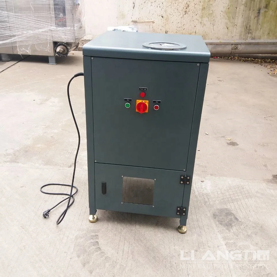 Portable glass bottle crusher with universal casters for reducing volume