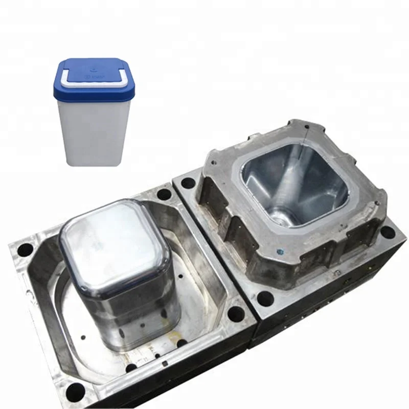 High quality custom mold plastic waste container mould Trash can mold