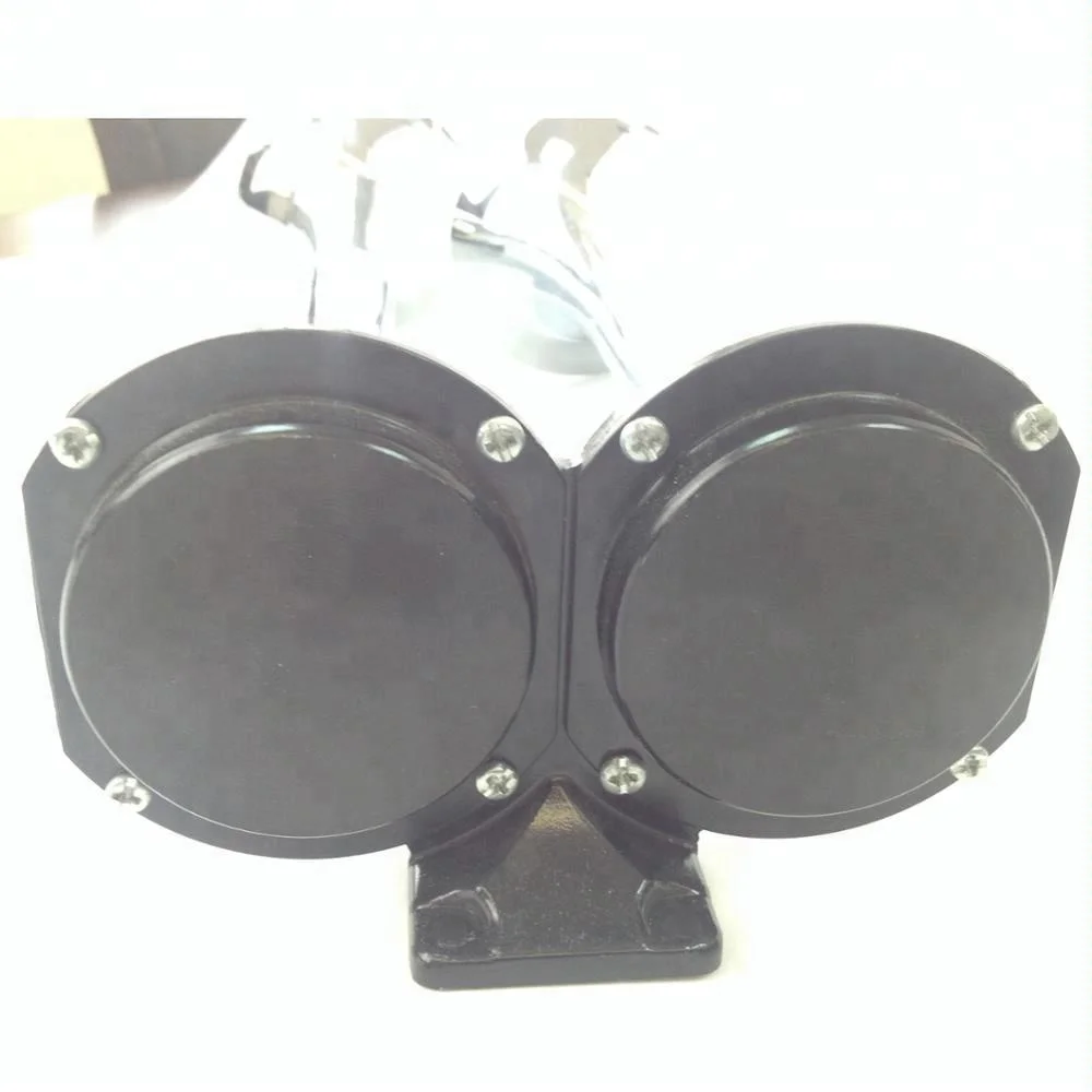 Chrome Zinc Dual Trumpet Air Horn with Manual valve for Any Vehicles Trucks Lorrys Trains Boats Cars Vans