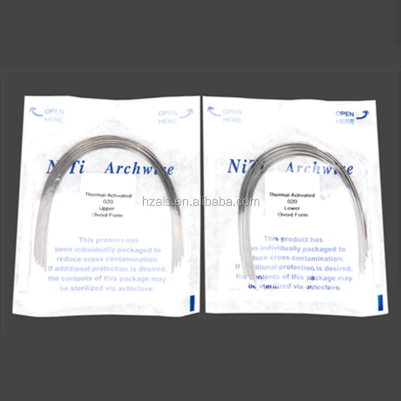 ALS China factory  Dental Consumable Thermal Activated Good Quality Niti Arch Wire medical consumables