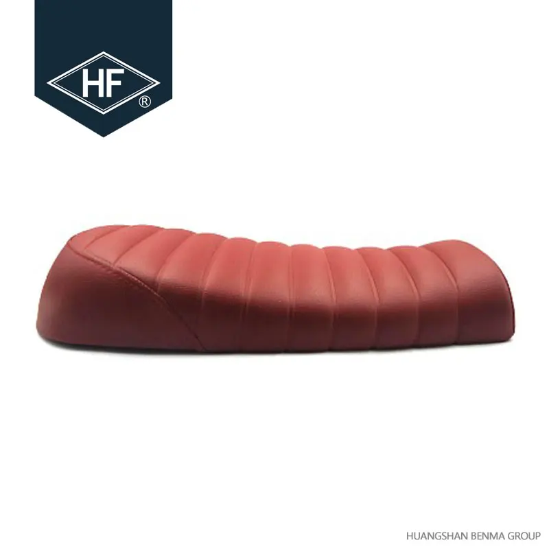 Custom RED CG Cafe Racer Motorcycle Seat