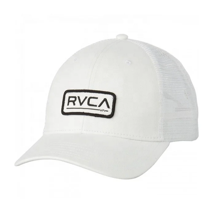 Custom embroidery logo design high quality RVCA patch mesh trucker cap