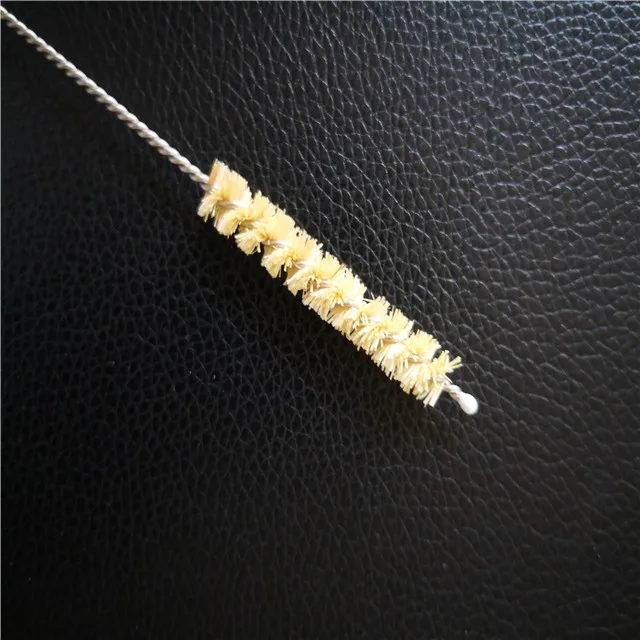 Eco-friendly sisal hemp cleaning tube brush for bamboo drinking straws
