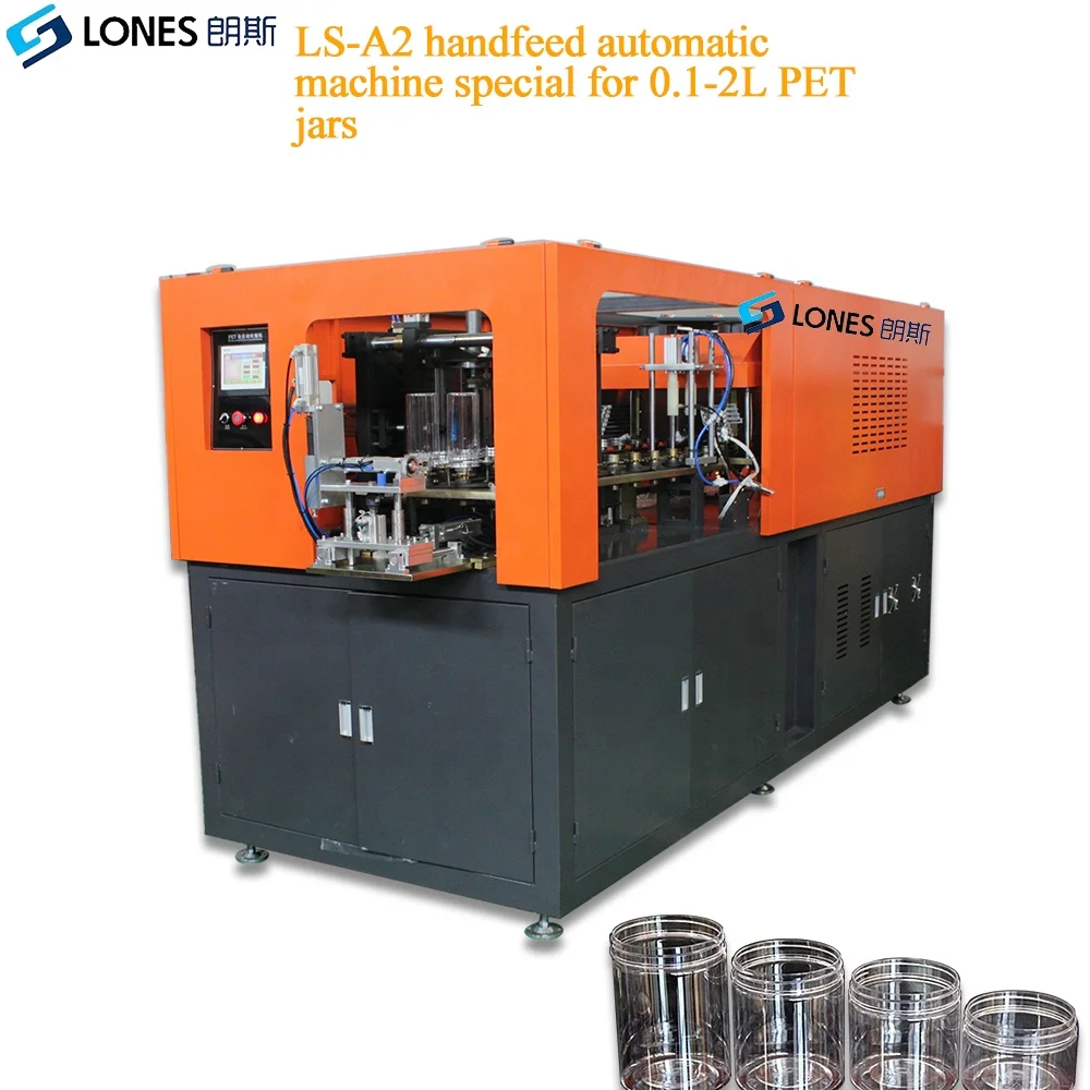 LS-A2 высокое качество handfeed РЕТ банка бутылка делая машину для 100 мл до 2L банки 1400BPH гарантия 1 год для пластиковых бутылок воздуходувки